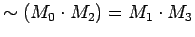 $ \sim (M_0 \cdot M_2) = M_1 \cdot M_3$